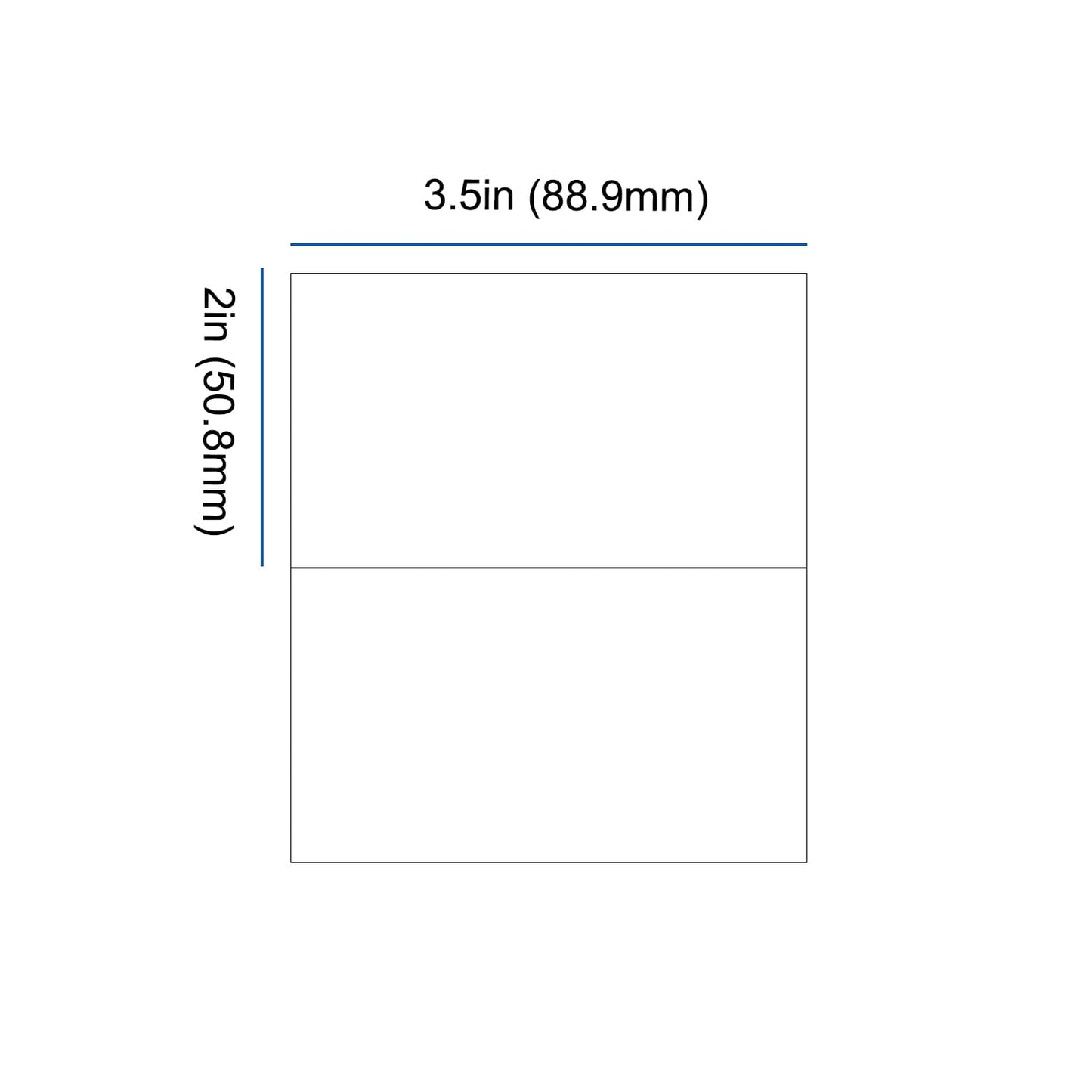 Mr-Label 400 Printable Blank Place Cards, 2"x3.5" Small Tent Cards, 230GSM Matt White Micro-perforated Cardstock for Table Cards