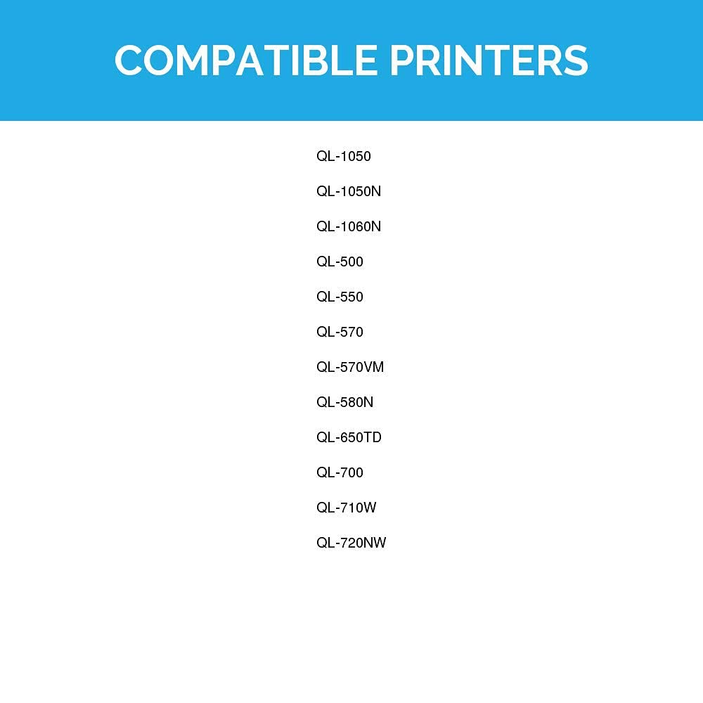 LD Products Compatible Address Label Replacements for Brother DK-1209 1.1 inch x 2.4 inch (10 Pack, 800 Labels) for P-Touch: QL-1050, QL-1050N, QL-1060N, QL-500, QL-550, QL-570, QL-570VM, and QL-580N
