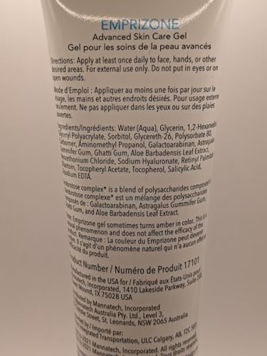 Mannatech Emprizone 5oz, Contains Aloe Vera Gel for Skin, Soothe Minor Skin Irritations, Hydrating Gel Balanced pH-levels, Paraben & Fragrance-free, Allergy tested, Dermatologist tested w/Ambrotose