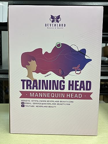 Mannequin Head with 60% Real Human Hair, 28 Inch Make up Cosmetology Manikin Practice Head with Hair,Braiding Hairdressing Doll Head for Hair Styling with Table Clamp + DIY Hair Styling Set