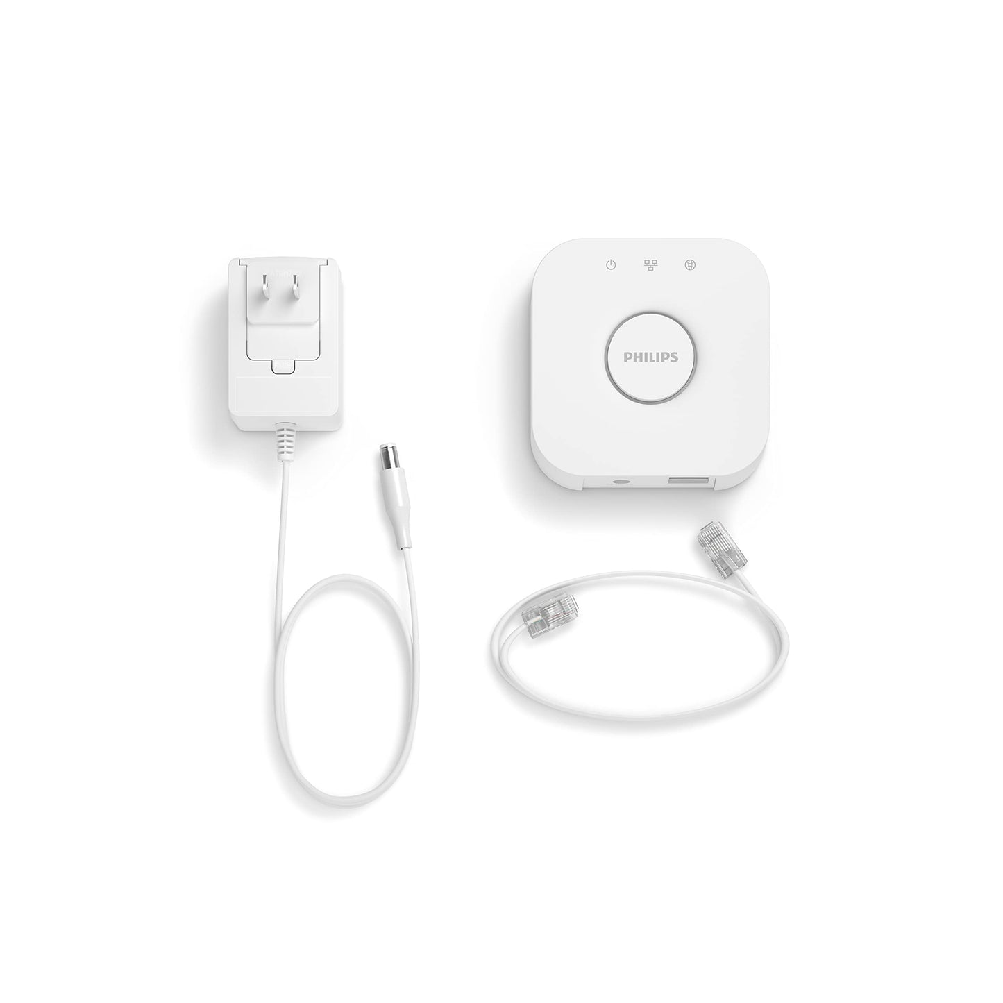Philips Hue Bridge, Unlock the Full Potential of Hue Bridge System, Multi-Room and Out-of-Home Control, Create Automations and Zones, Smart Lighting Hub, Works with Voice and Matter-Compatible