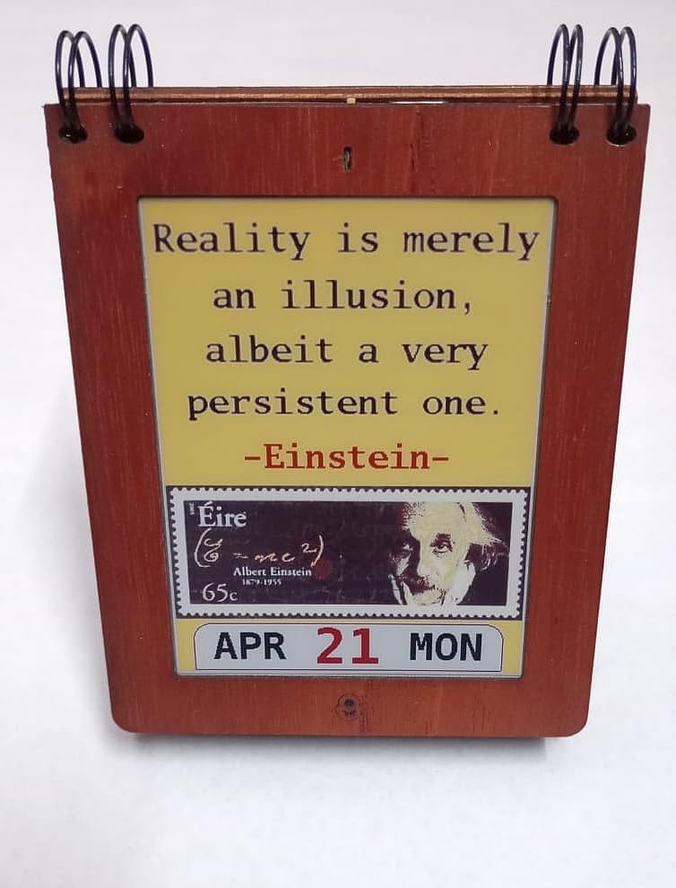 Mana Clue ~ Smart Digital Desk Calendar - Daily inspiration and motivational quotes from topics you love (Control with Android app)