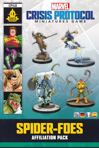 Marvel: Crisis Protocol Spider-Foes AFFILIATION PACK - Unleash Sinister Villains on the Tabletop! Superhero Strategy Game, Ages 14+, 2 Players, 90 Minute Playtime, Made by Atomic Mass Games