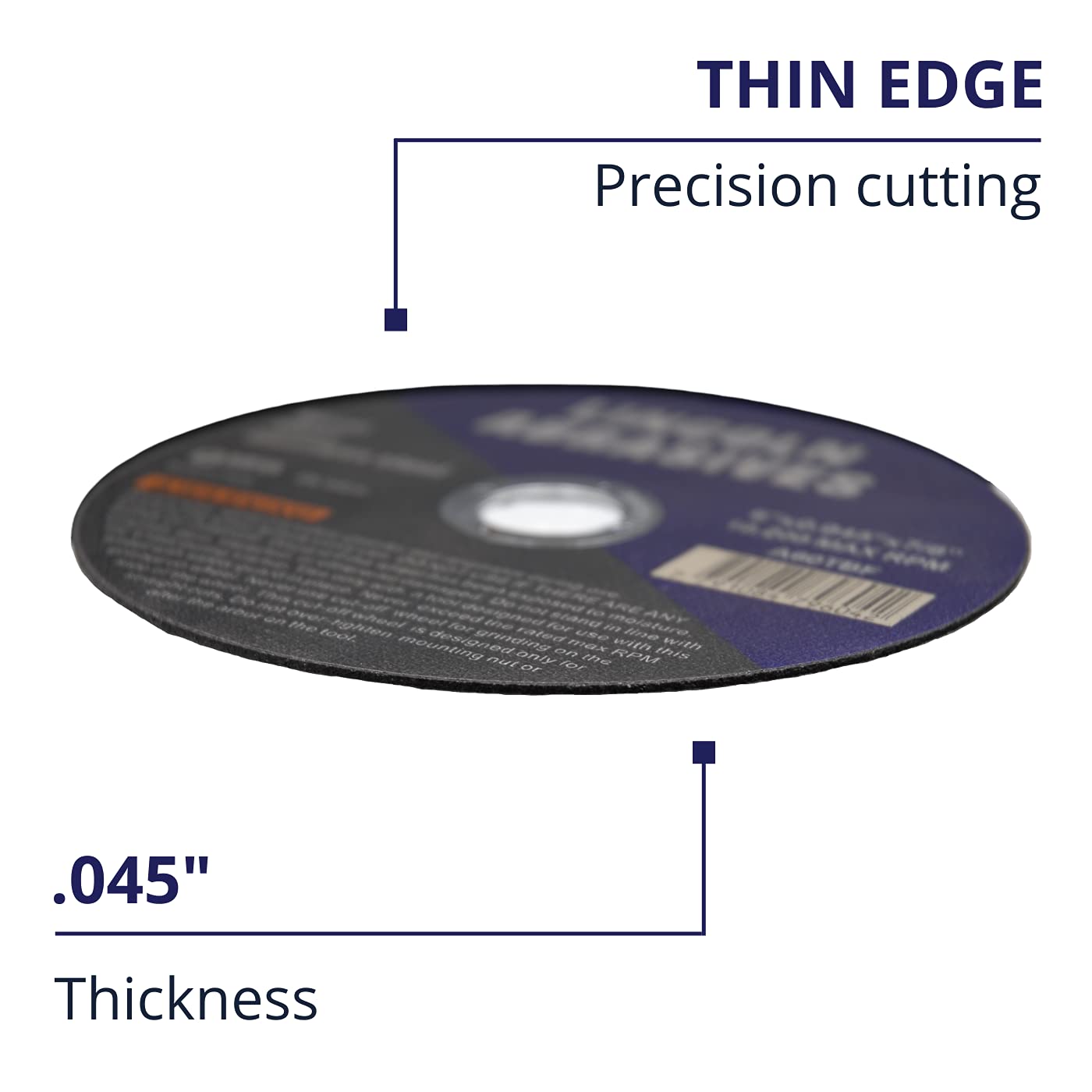 100 Pack 6" Cut-Off Wheels Lincoln Abrasives .045" Metal & Stainless Steel