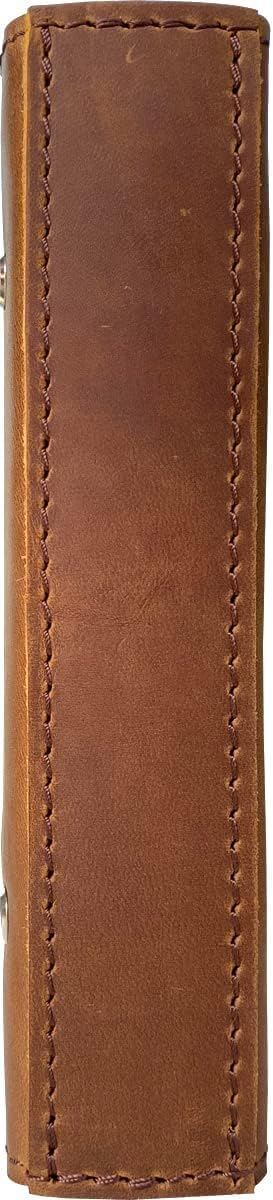 2026-2027 Weekly Leather Planner - A6 Genuine Leather Binder Planner for Men and Women, Inner Pockets and Pen Holder, Personal Size