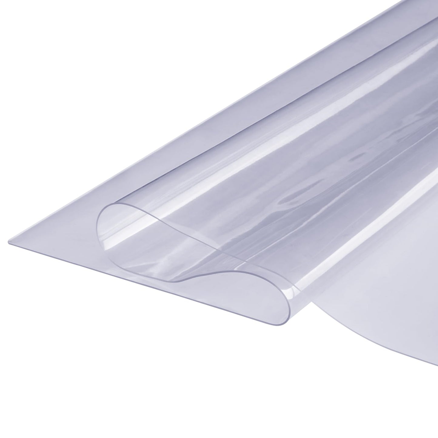VEVOR Clear Table Cover Protector, 1.5mm Thick 36 x 72 in PVC Plastic Tablecloth, Waterproof & Oil Spill Proof, Customizable Rectangle Table Cover for Writing Desk, Coffee Table, Dining Room Table