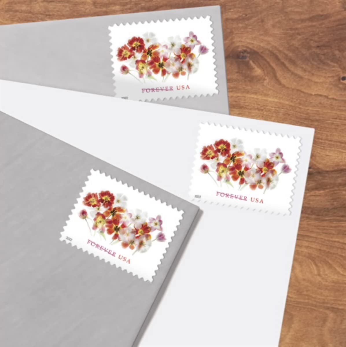 USPS Tulips (Sheet of 20) Postage Forever Stamps Beauty Flowers Garden Love 2022 Scott #5681