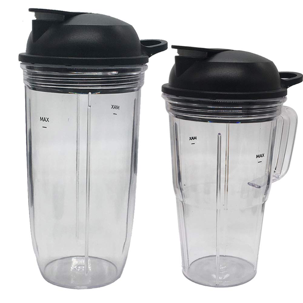 Replacement Combo Easy Twist Extractor Blade with32oz,24oz handle cup with to go lid, Compatible with nutribullet Full-Size Blender Combo 1200W:NBF50500/NBF50500IN/NBF50500AK/NBF50500AW