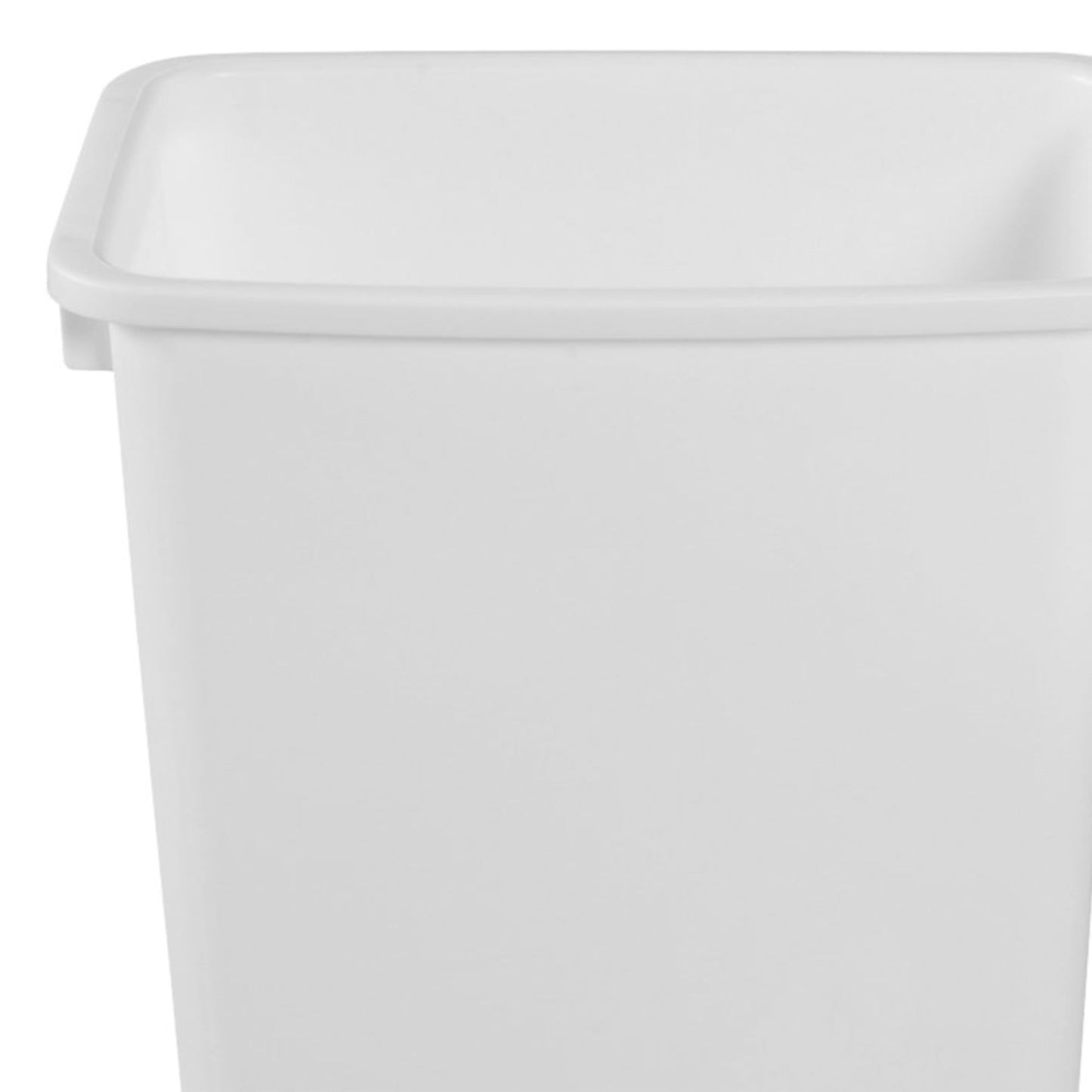 Rubbermaid 2 Pack Traditional Open Top Waste Basket Indoor Trash Bin Container for Bathrooms, Kitchens, and Home Office, 21 Quart, White