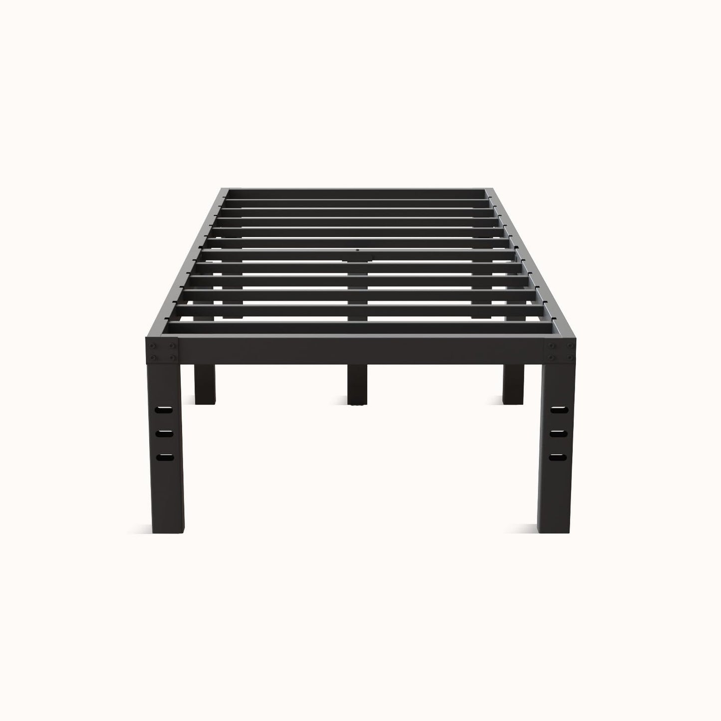 Novilla Twin Bed Frame, 14 Inch Metal Platform Bed Frame Twin Size with Storage Space Under Bed, Heavy Duty Steel Slat Support, Easy Assembly, No Box Spring Needed