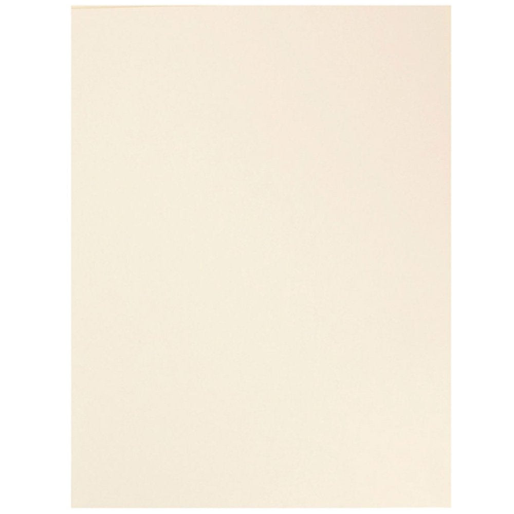 JAM PAPER Two Pocket Textured Linen Presentation Folders - Letter Size Business Folder - Ivory - Bulk 25/Pack