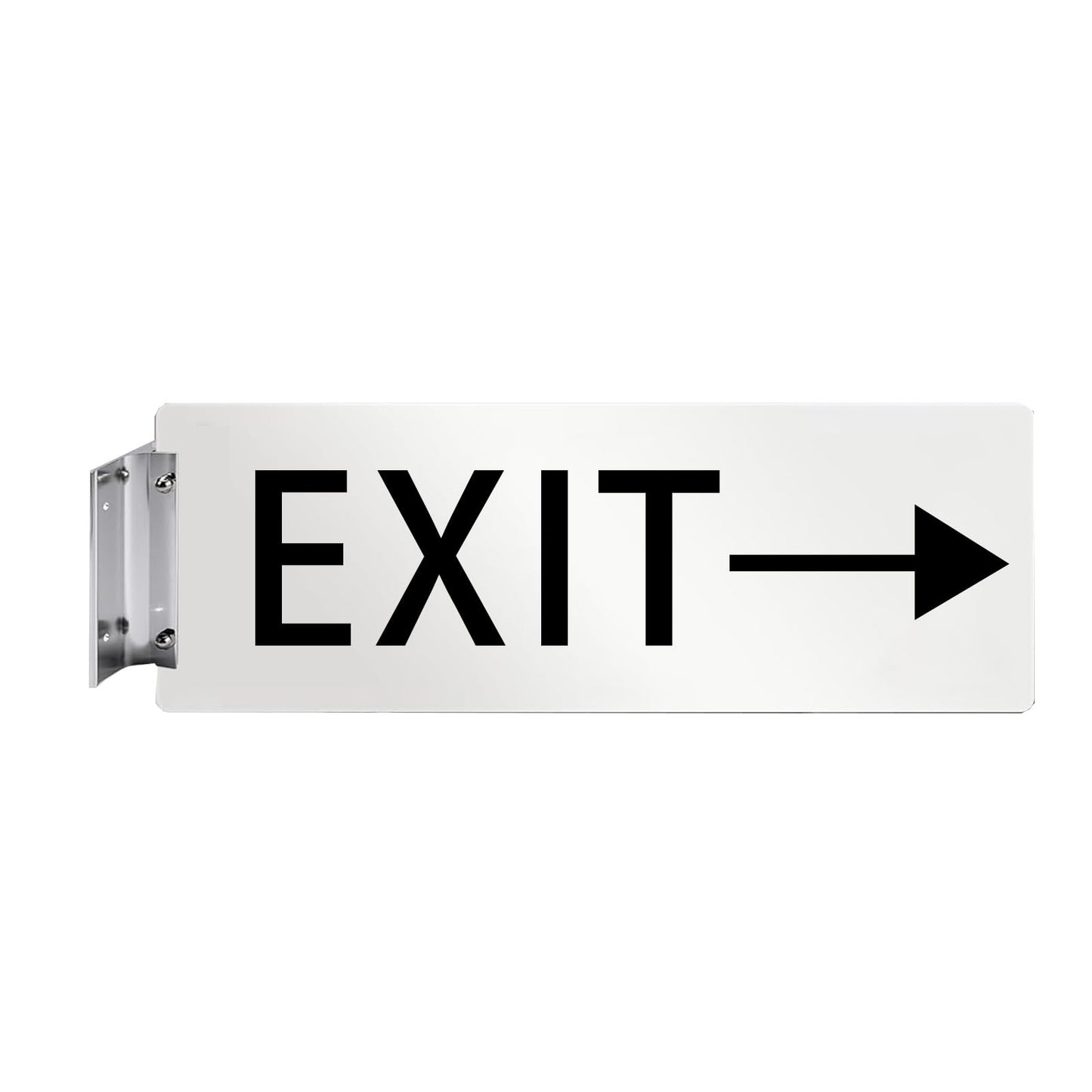 SINKAA Aluminum Corridor Sign Holder, 10 Pack Direct Sign Mount Bracket, Design for Restroom, Conference Room Classic Silver Signs - 4" Length, 1/8" Substrate - Easy to Install
