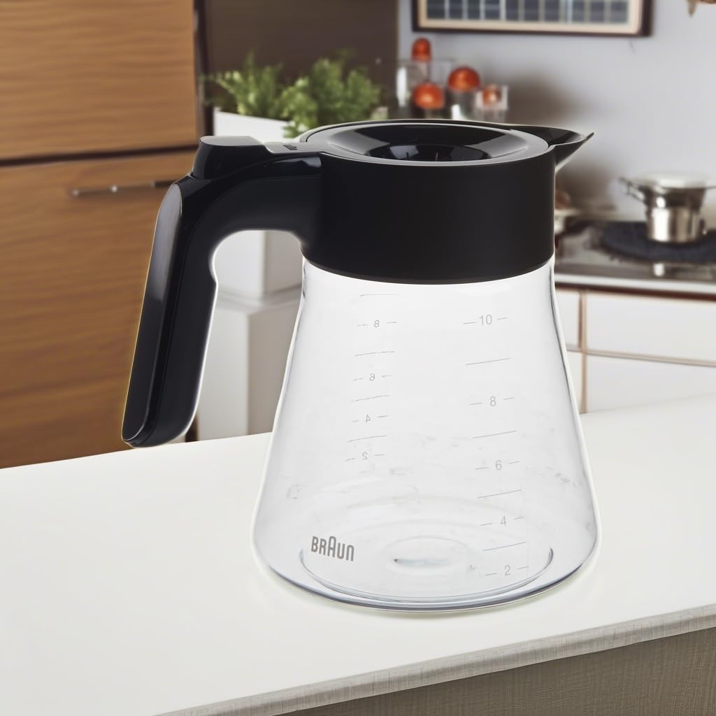 Braun BRSC008 MultiServe Coffee Machine 10 cup Replacement Carafe, Black