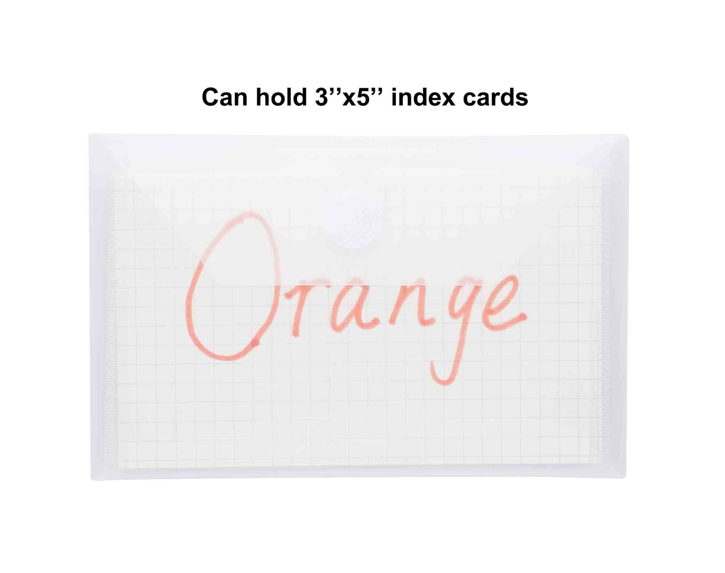 YESSART 3x5 Plastic Envelopes Hook Loop Closure Coupon Receipt Storage Holder 80 Pack (80 pack)