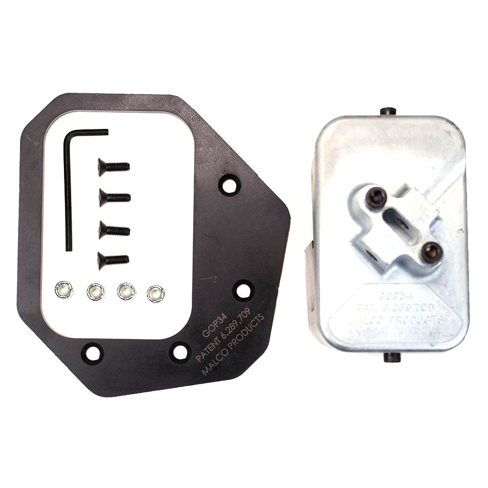 Malco GOP34UK 3x4-Inch Rectangular Gutter Punch Upgrade Kit, Gutter Outlet Hole Punch & Die Assemby | Downspout Drop Hole Cutting Tool (3 X 4 in. Rectangle)