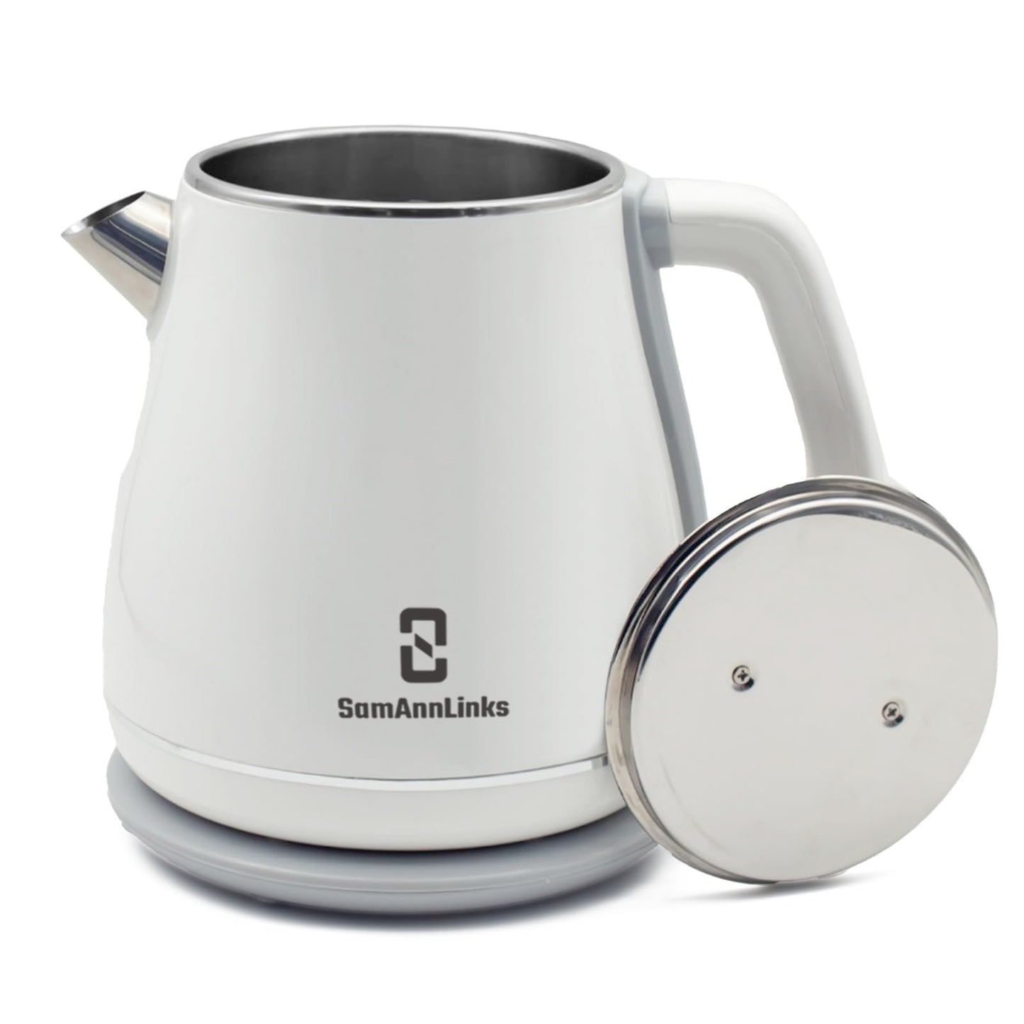 Electric Kettle 1.8L,1350W Fast Boil Cordless Tea Kettle, Stainless Steel Hot Water Kettle with 100% Stainless Steel Interior, Double Wall Insulation, BPA-Free, Auto Shut-Off & Boil-Dry Protection