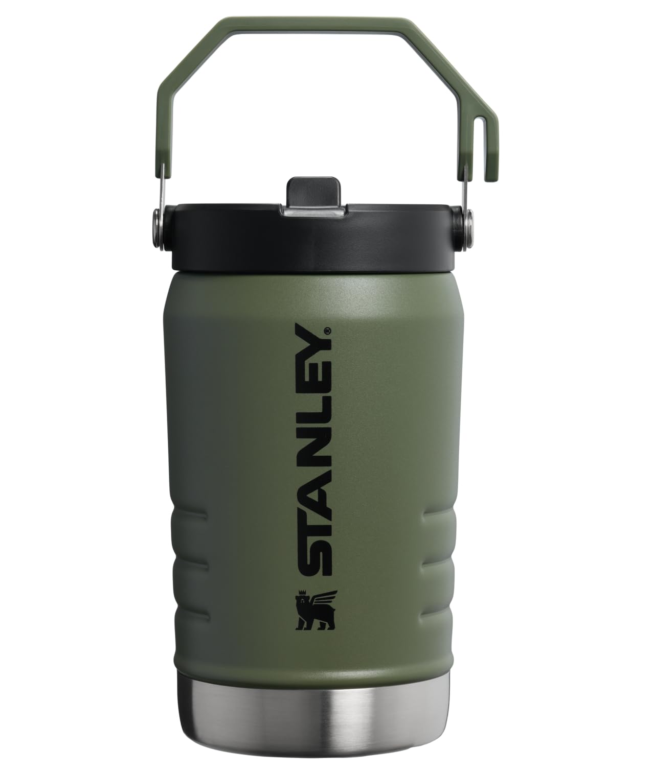 Stanley IceFlow 2.0 Flip Straw Jug with Handle 40 oz | Twist On Lid and Flip Up Straw | Leakproof for Travel and Sports | Insulated Stainless Steel | BPA-Free | Dried Pine