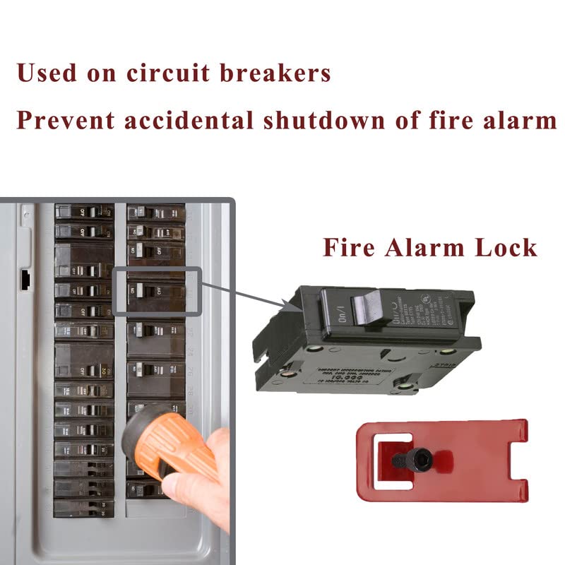 10 Sets Fire Alarm Locks, Work to Prevent Accidental Shutdown, Lockout