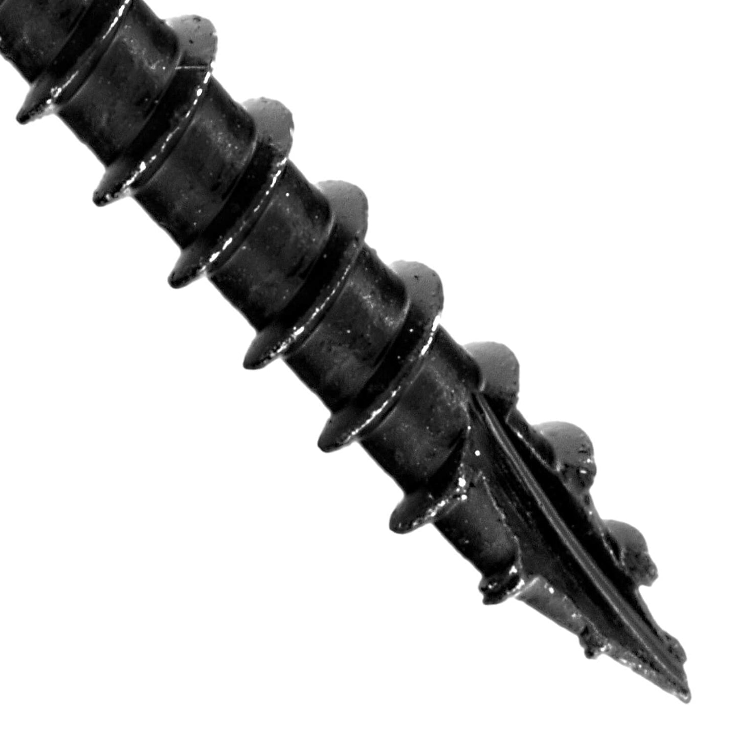 #14 X 12 Heavy Duty Black Timber/Log/Landscaping Wood Screws - Exterior Coated Heavy Duty Screws (50 Count - Heavy Duty Black Log Wood Screws)