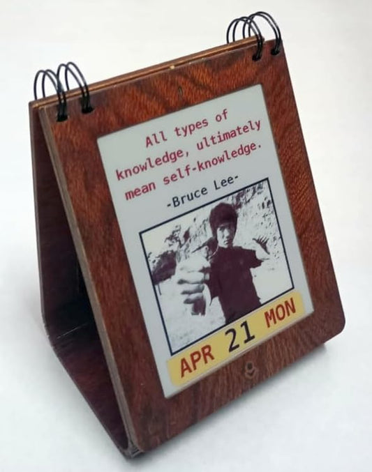 Mana Clue ~ Smart Digital Desk Calendar - Daily inspiration and motivational quotes from topics you love (Control with Android app)