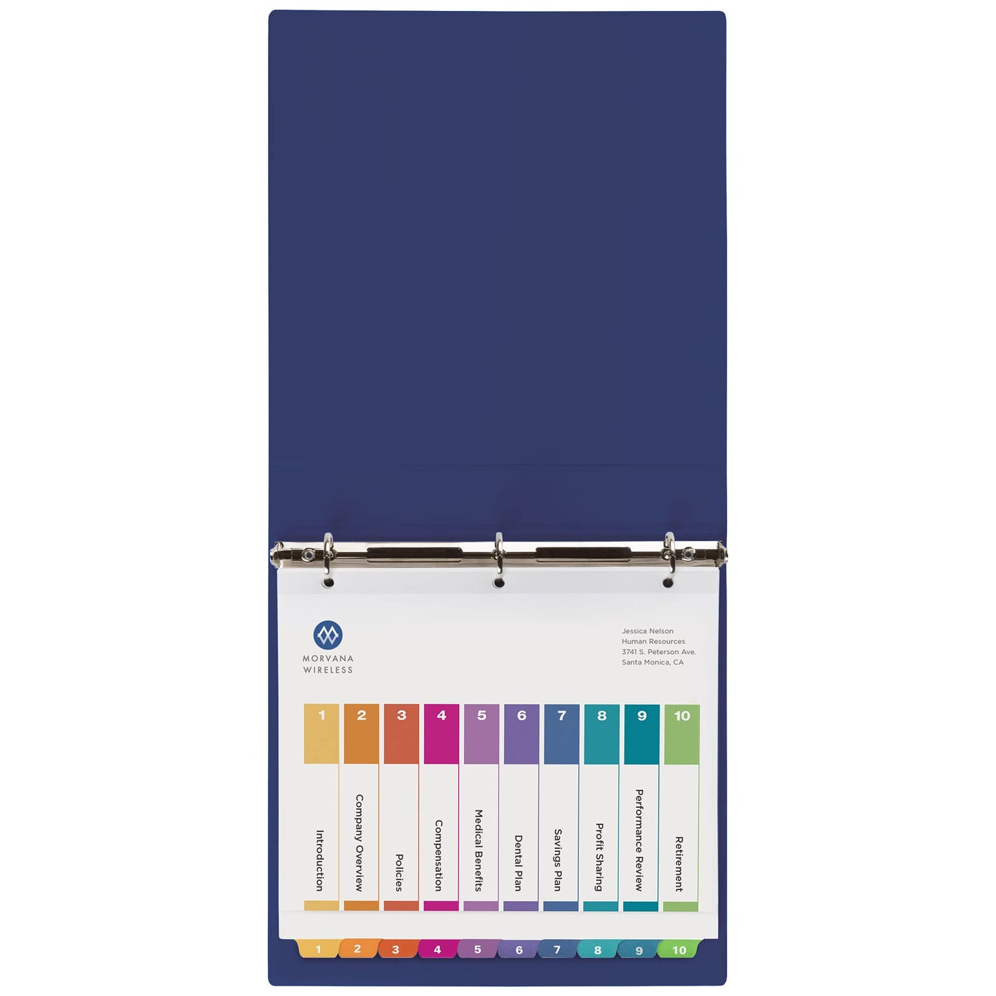 Avery Extra-Wide Dividers for 3 Ring Binders, 10 Tabs per Set, Customizable Table of Contents, Multicolor Tabs, Works Great with Sheet Protectors (4 Sets of 34776)