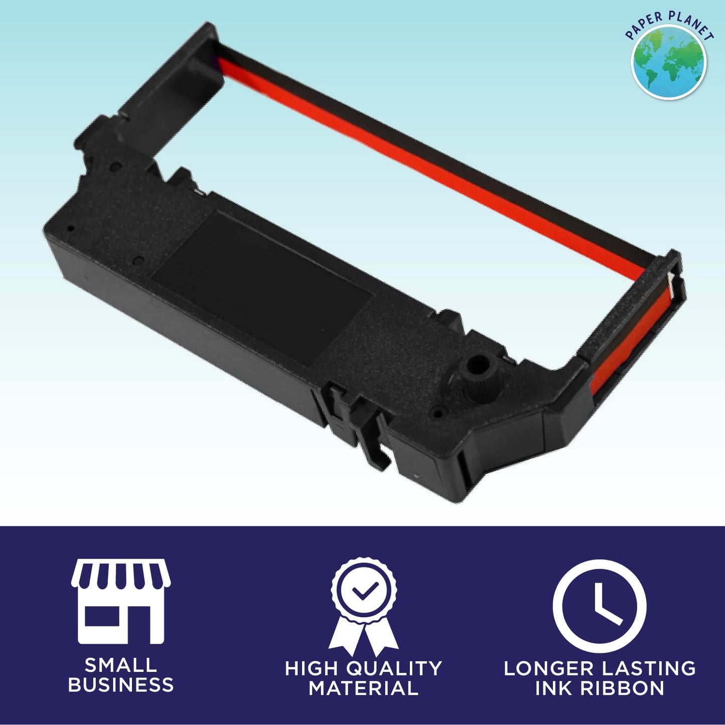 Paper Planet Replacement Red and Black Ink Printer Ribbon for Clover Kitchen Printer (Star SP700 Kitchen Receipt Printer) | Compatible with Star SP-700BR, RC-700BR, SP-712, SP-742 | 10 Ink Ribbons