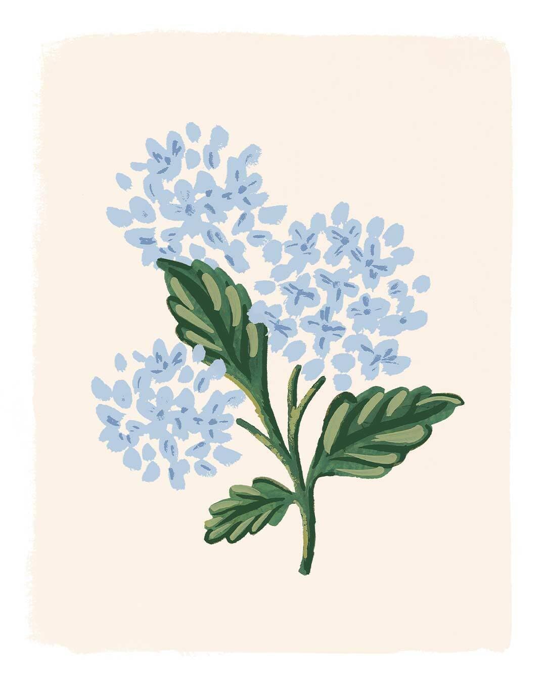 RIFLE PAPER CO. Hydrangea Embroidered Fabric Guest Book | Hard Cover Wrapped in Book Cloth & Ribbon Bookmark, (144 Ruled Pages Metallic Gold Ink, 10.25" W × 8.25" L)