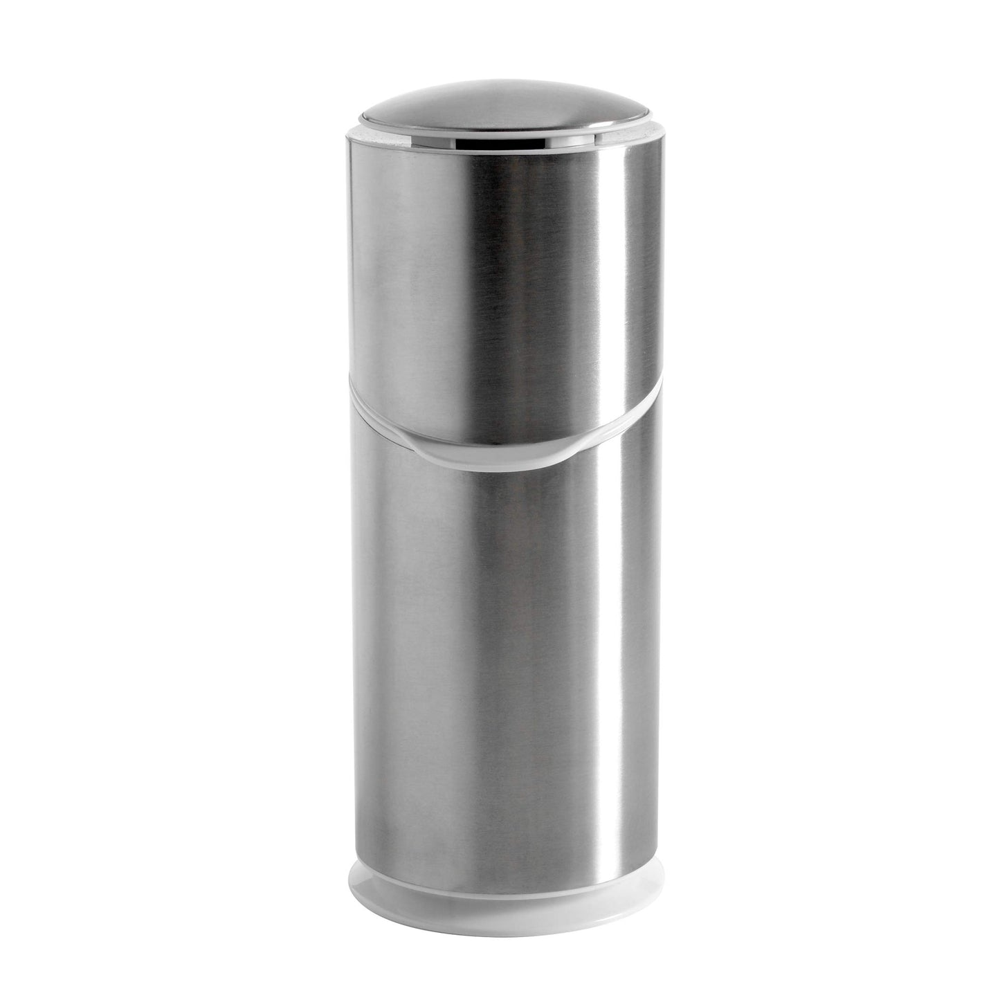 OXO Good Grips Stainless Steel Toothbrush Organizer, Bathroom Organizer and Storage, Toothbrush Holder for Countertop, Sleek Modern Bathroom Accessories