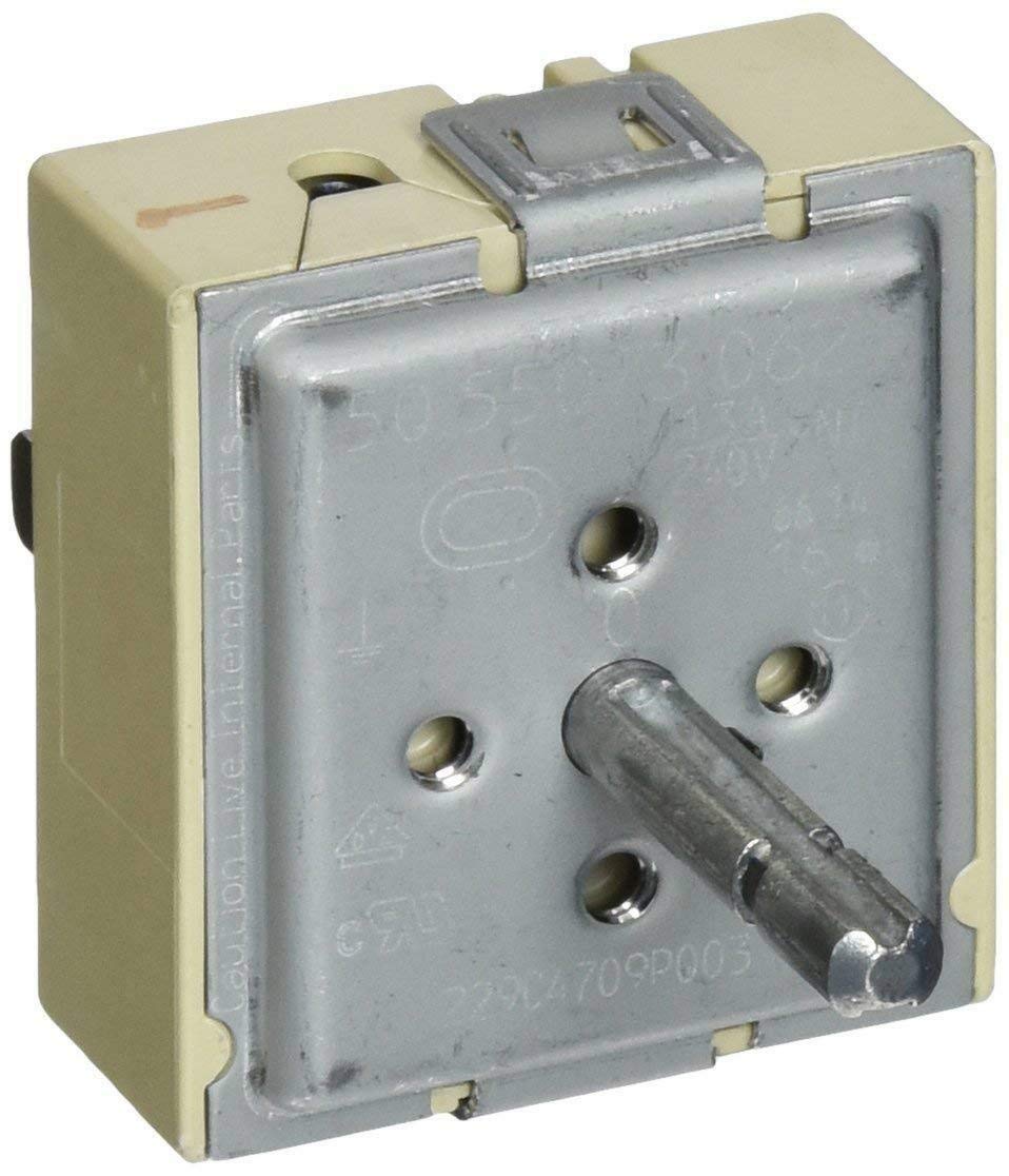 NEW WB24T10063 Range Dual Burner Element Control Switch Compatible for GE, Whirlpool, Bosch made by OEM Parts Manufacturer 900108, AP3189829, WB24T10015, WB24T10056, PS236785-1 YEAR WARRANTY