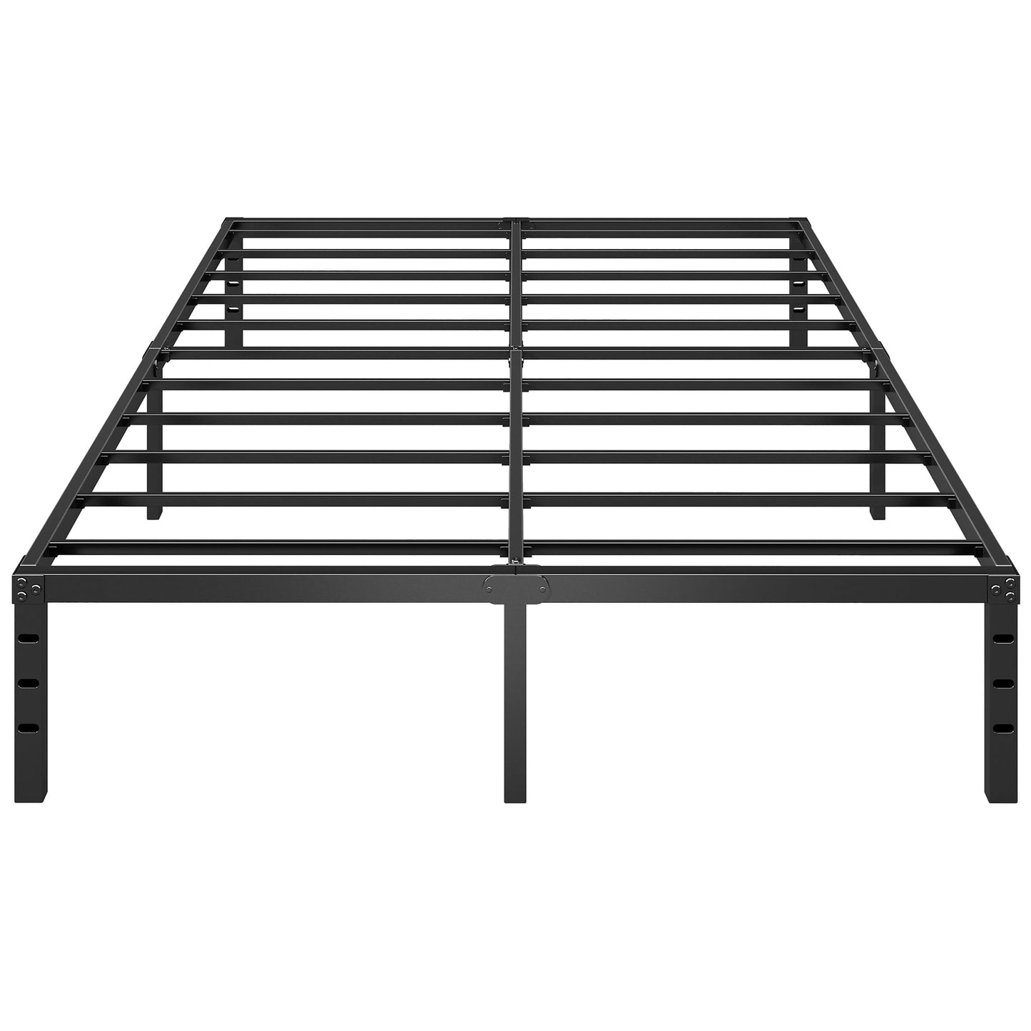 Chroark Metal Platform Bed Frame King Size, 14 Inch Height with Heavy Duty Steel Support, No Box Spring Needed, Easy Assembly and Underbed Storage,Black