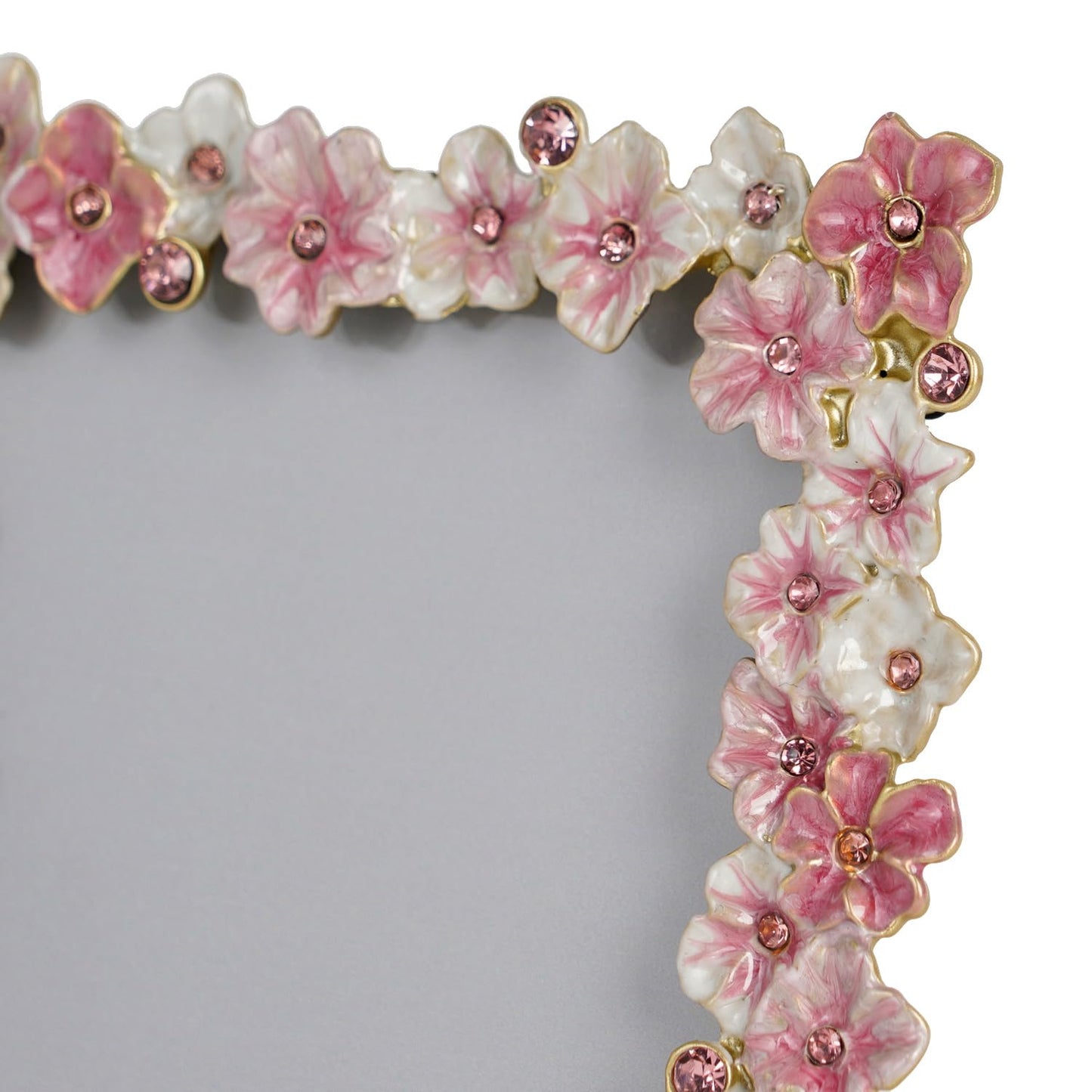 Synovana Pink Flower Picture Frame 4x6 Blossom Photo Frame for Tabletop Display, Decorative Flower Design Home Decor