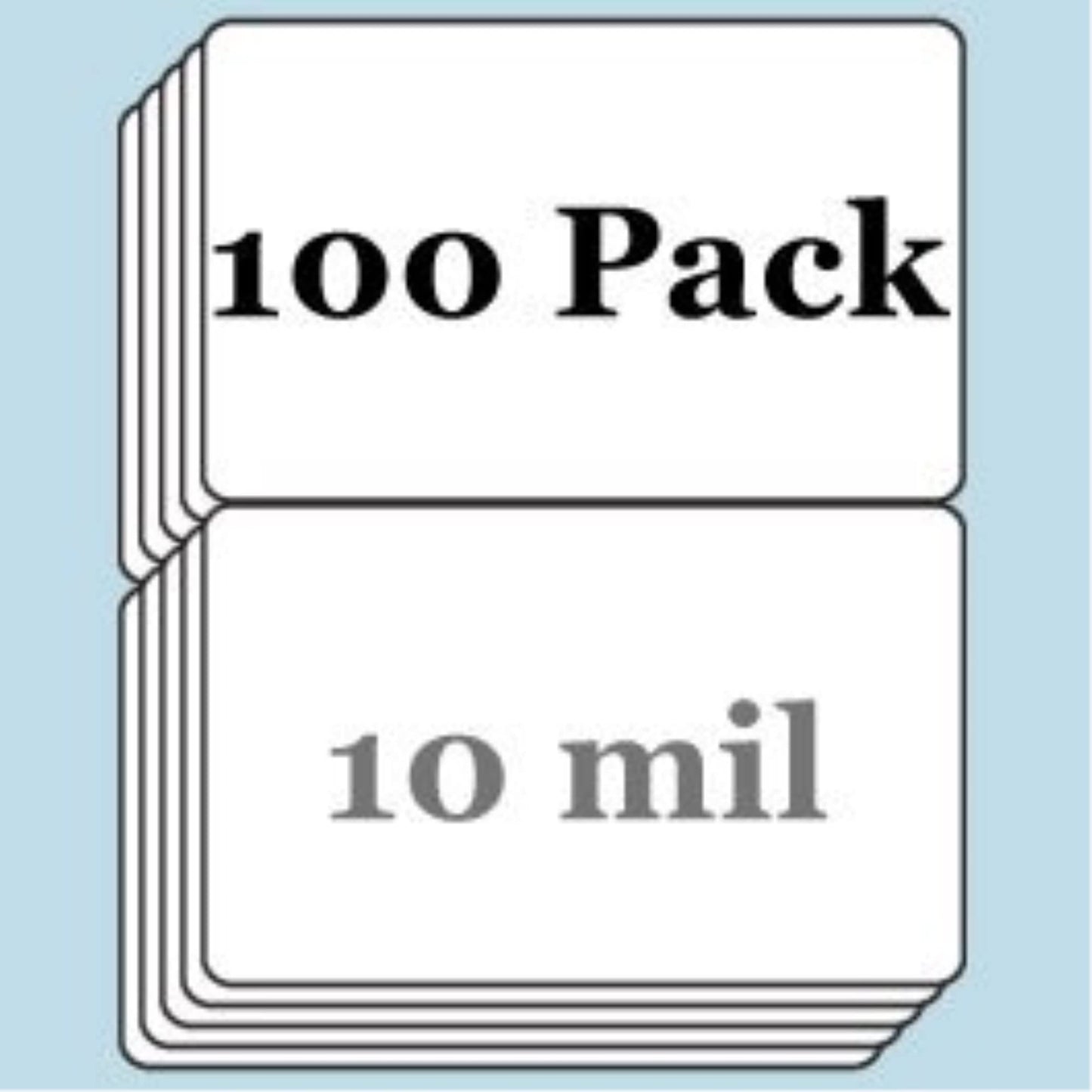 Brainstorm ID 10 mil Butterfly Pouch Laminates (100 Pack) - Credit Card Size (2.125 x 3.375 Inches), Gloss Finish, for Use with Teslin Paper
