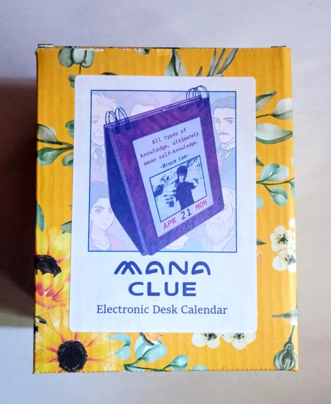 Mana Clue ~ Smart Digital Desk Calendar - Daily inspiration and motivational quotes from topics you love (Control with Android app)