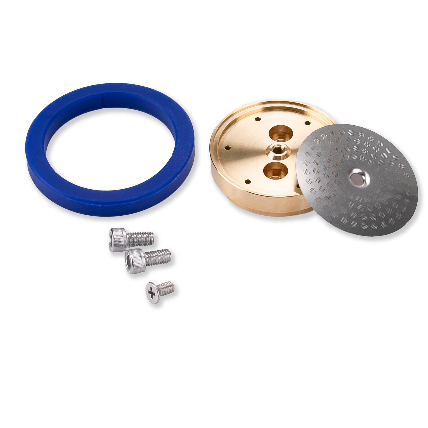 Brass Tune Up Kit for Gaggia,Replacement for IMS Precision Shower Screen,Brass Shower Holder, Silicone Gasket, Stainless Steel Screws.