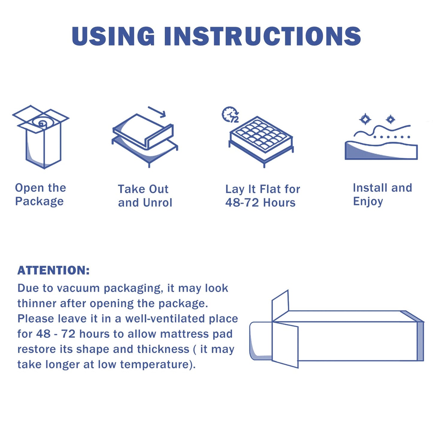 OLANLY King Quilted Fitted Mattress Pad – Soft Pillow Top Mattress Topper, Down Alternative Fill, Cooling Comfort Breathable Mattress Cover, Machine Washable Deep Pocket Mattress Protector, White