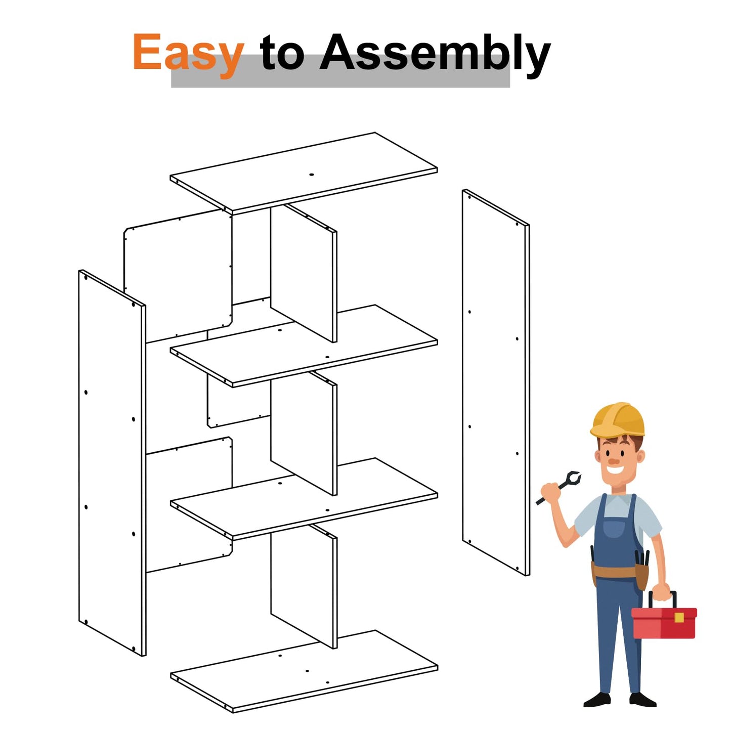 Sweetcrispy 6 Cube Storage Organizer - Open Cube Bookshelf with 3 Removable Back Panels, Display Storage Bookcase for Living Room, Bedroom, Entrance Hall, Home Office,36" L×11.6" W×24" H, Deep Black