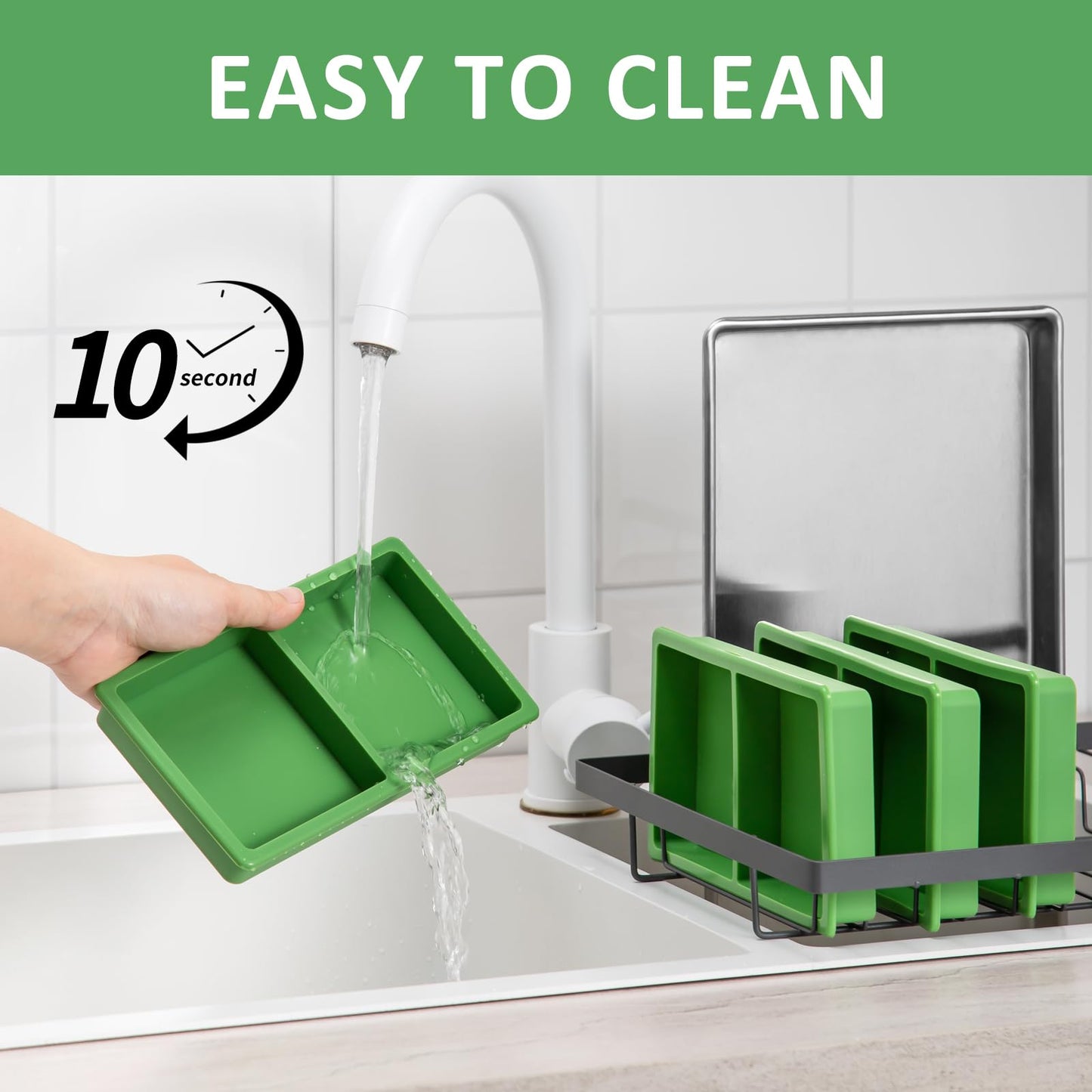 Silicone Tray Dividers for Harvest Right Freeze Dryer Medium and Small Trays, 16 Pieces Green Silicone trays for Harvest right freeze dryer accessories