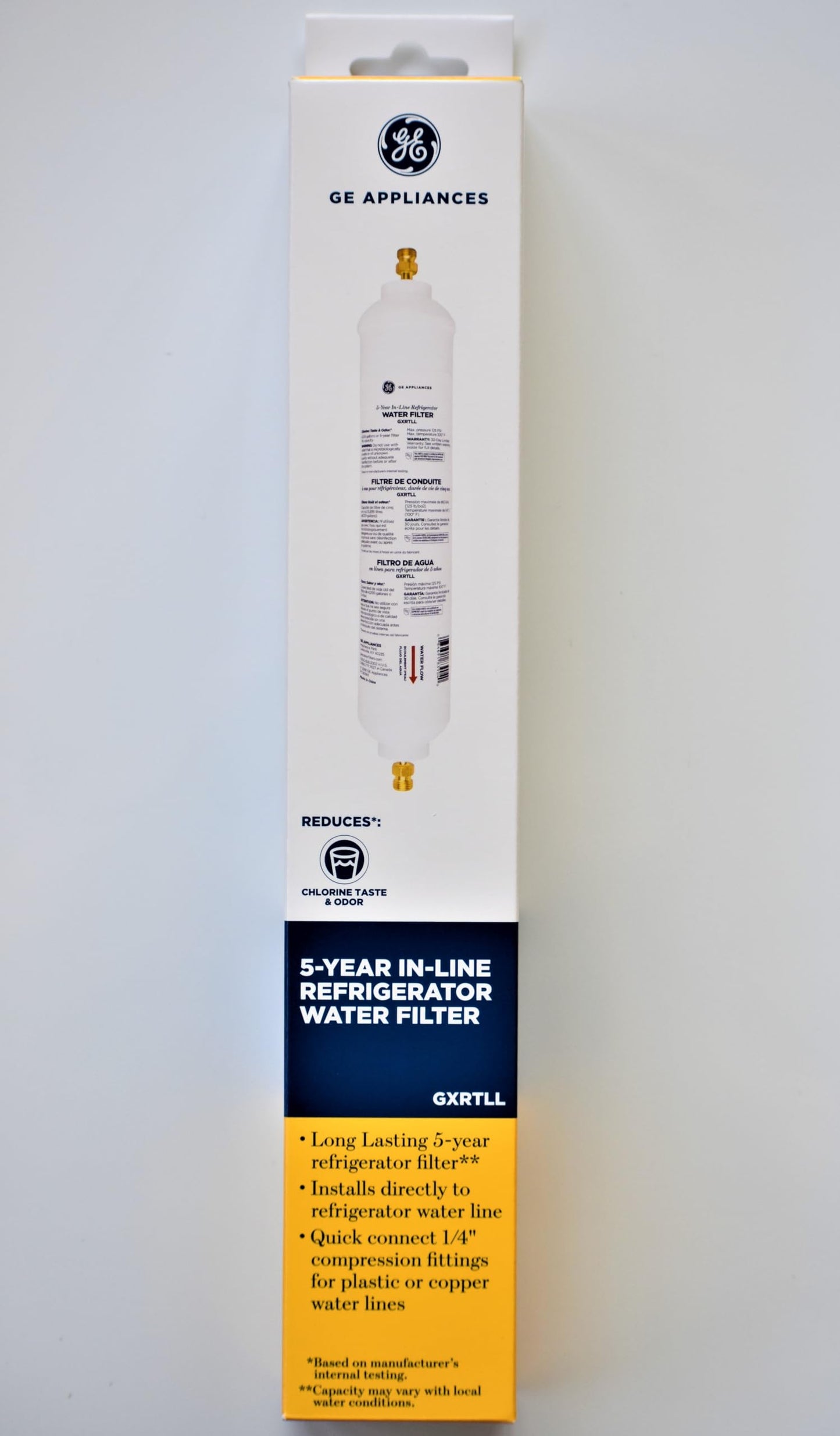 GE Appliances GXRTLL 5-Year in-LINE Filtration System Water Filter