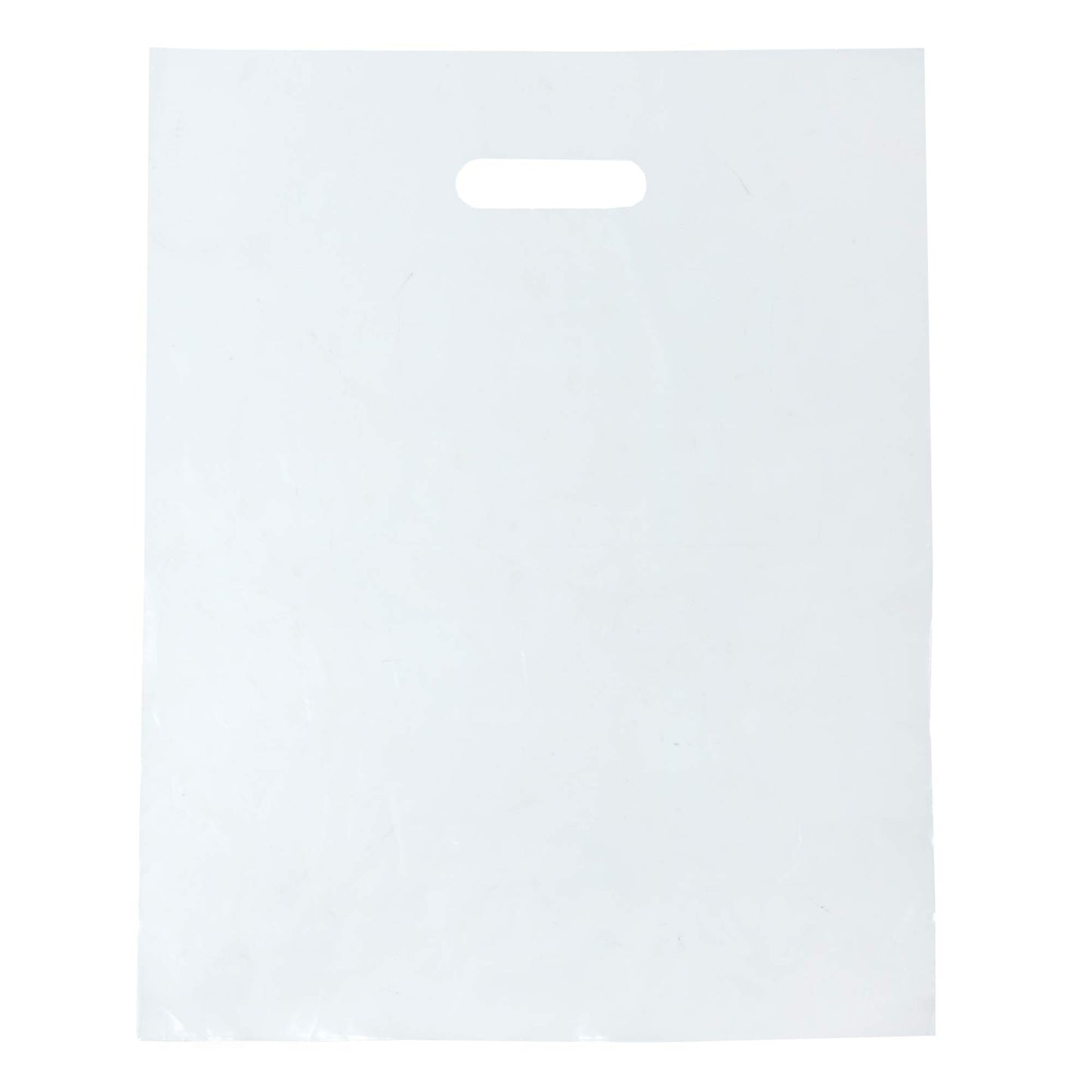 1000 Clear Plastic Bags With Handles 12"x15" Merchandise 1.25Mil Thick Glossy Retail Shopping for Small Business Boutique Clear Gift for Shopping, Clothing and Trade Show