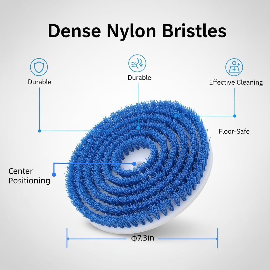 YUYUXB Spin Mop Brush Heads Replacement Pads for Bissell Spinwave Steam Mop 20393,20399,3897A,23157, 23159,2124, 2039A, 3712 - Hard Floor Cleaning Scrub Pads