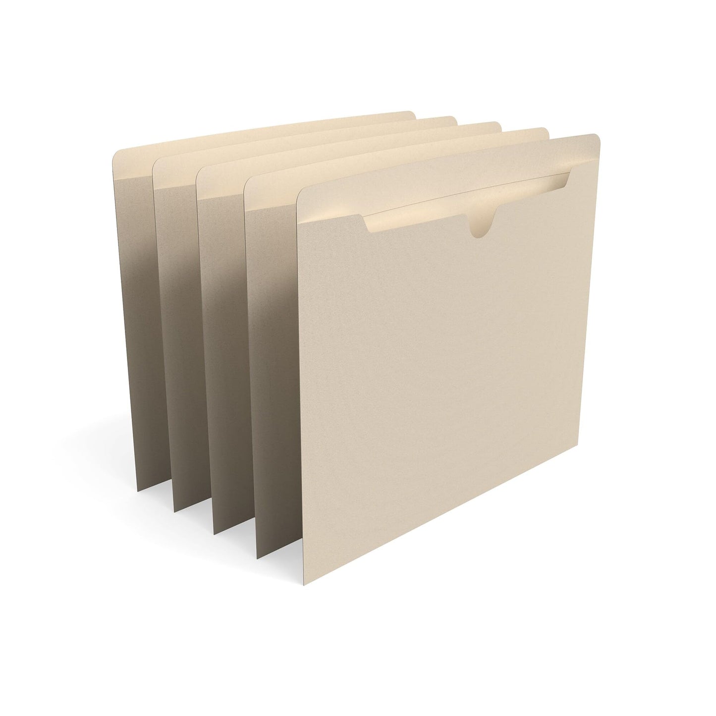 Staples Manila File Jackets with Reinforced Tab, Letter Size, Flat Design, Durable Construction for Filing Systems – 100/Box