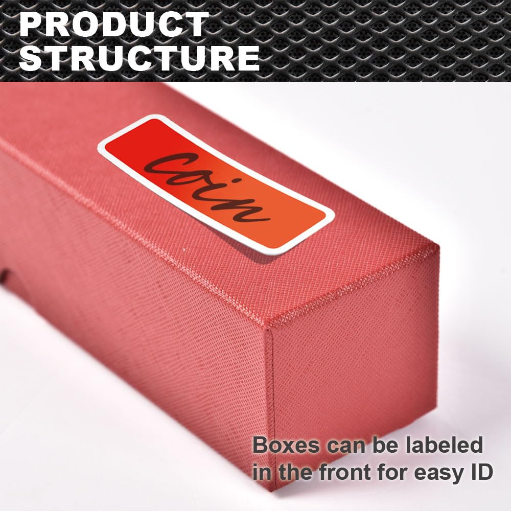 G-PLUS 10 PCS Coin Storage Boxs 2x2inch Coin Flip Holder for Collecting Supplies Holders Commemorative Collection Boxs