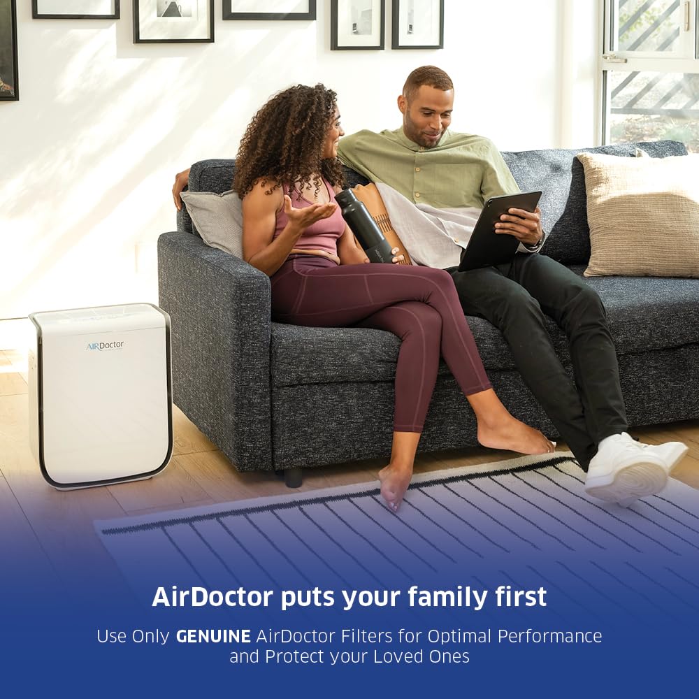 Genuine AirDoctor AD2000 Replacement Filter. Includes 1 Premium Activated Carbon/VOC with 1 Pre-Filter attached. Guaranteed Quality & Performance. Removes Smoke & Gases