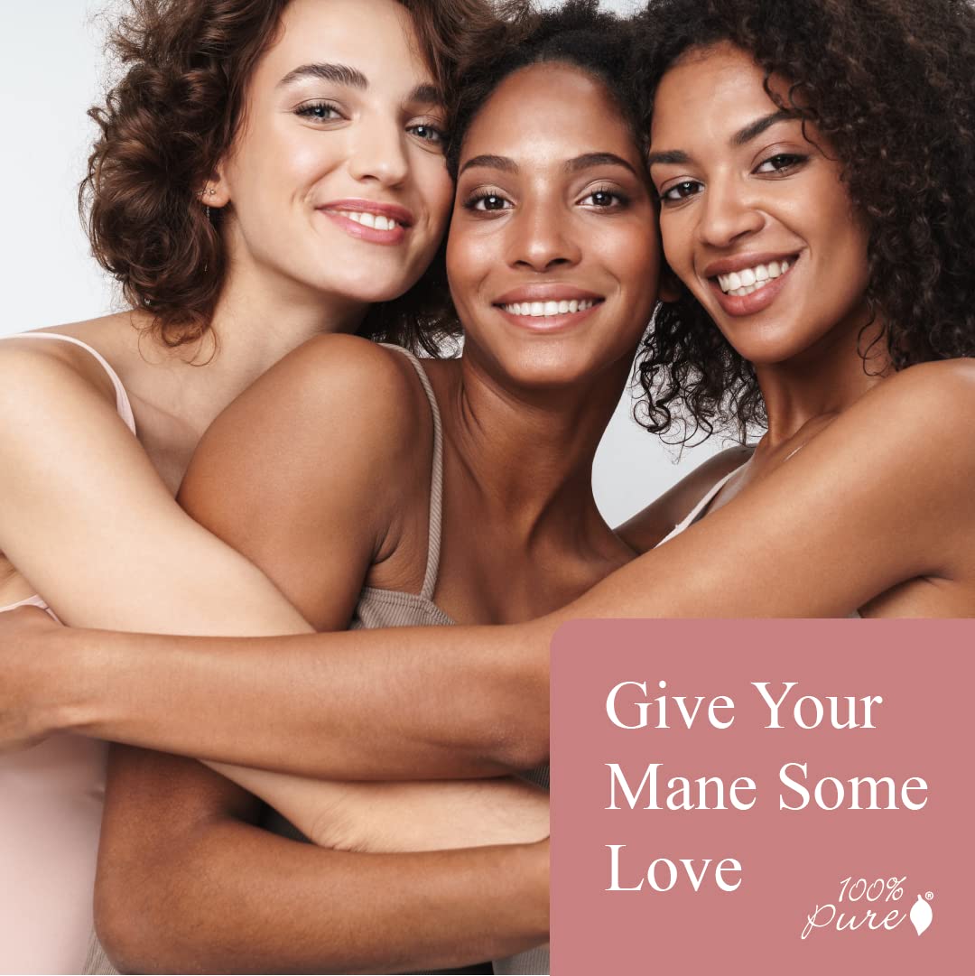 100% PURE Kelp & Mint Volumizing Conditioner Moisturizer & Deep Hydration - Natural Body Boost for Dry, Damaged Thinning Hair, Promotes Healthy Growth for Women & Men - Sulfate Free - 13 Fl Oz