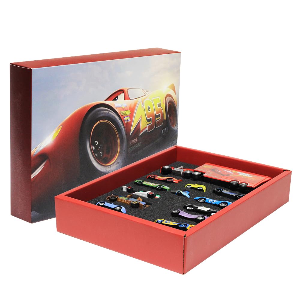 15 Pcs Car 2 3 Toys, Movie Diecast Car, Extremely Ritualistic Gift Sets for Children, Birthday Gifts for Children Over 3 Years Old