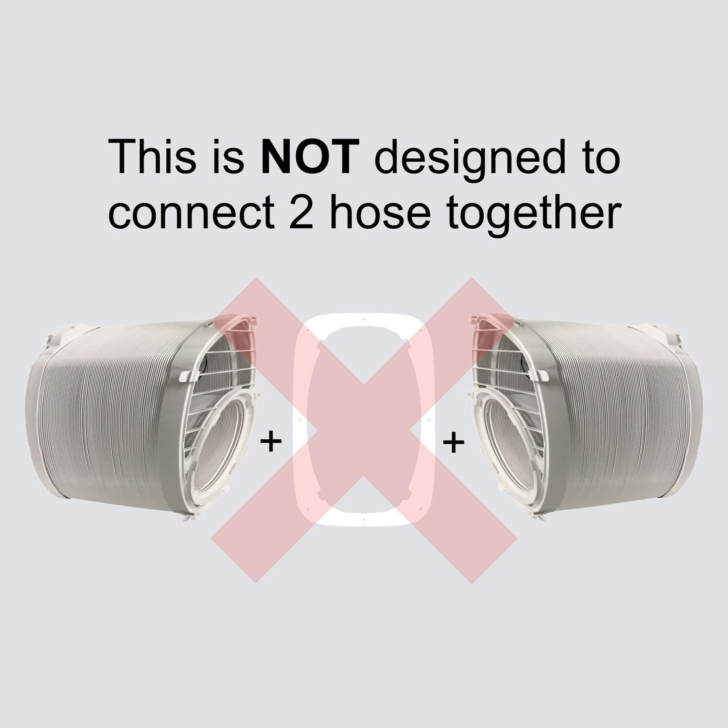 AC Vent Exhaust Hose Adapter Plate for DIY Window and Sliding Doors compatible with Midea Duo