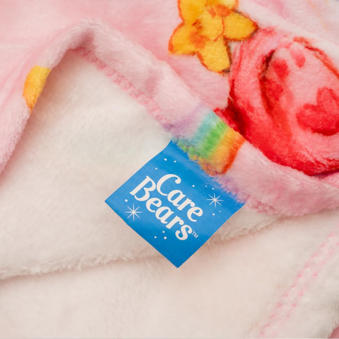 Care Bears Nostalgic Classic Bedding Super Soft Plush Cozy Throw, 46 in x 60 in, (Officially Licensed Product) by Franco Collectibles