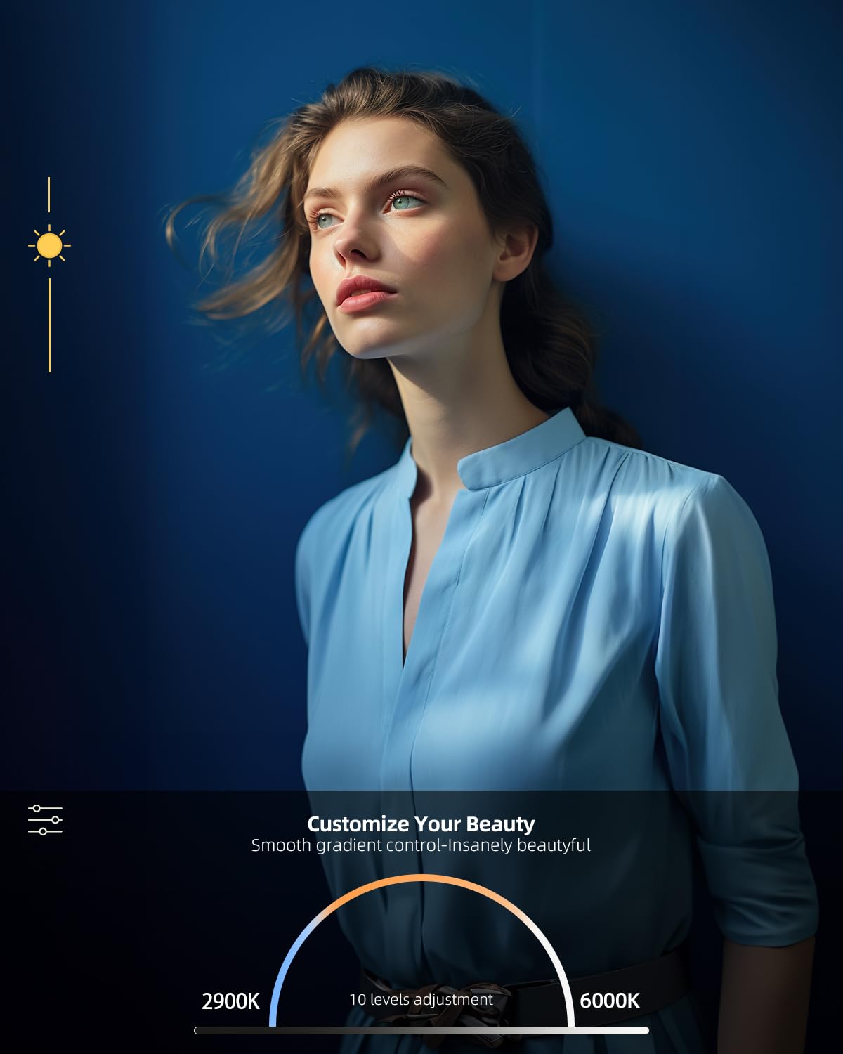 10.5" Ring Light with Stand and Phone Holder - 72" Tripod for iPhone with Light, Professional Led Ringlight for Video Recording/Make up/Streaming, Full Screen Light Ring for YouTube, Tiktok (Black)