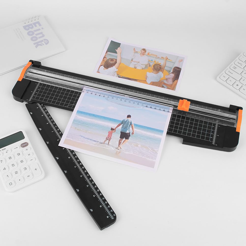 Paper Cutter 18 inch, 5 Pcs Blade 18-inch Cutting Length Paper Trimmers, 18 inch Wrapping Paper Cutter Portable Slicer for Craft Scrapbooking Cardstock