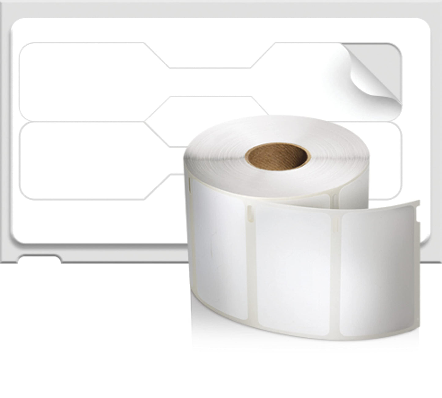 DYMO Authentic LW 2-Up Price Tag Labels, DYMO Labels for LabelWriter Label Printers, 3/8" x 3/4", 1 Roll of 1500